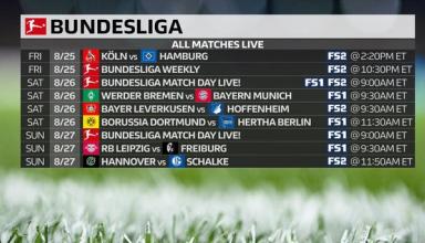 Чемпионат Германии: расписание и результаты 2-го тура, таблица Бундеслиги
