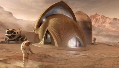 NASA показало проекты домов для будущей колонии на Марсе (видео)