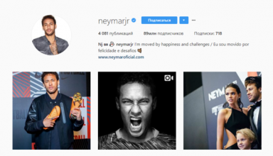 Неймар зарабатывает полмиллиона за один пост в Instagram