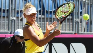 15-летняя Марта Костюк выиграла первый матч за сборную Украины
